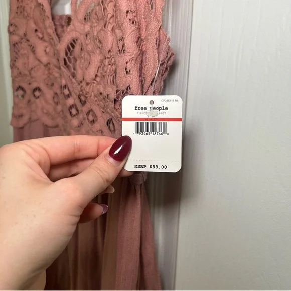 Free People Adella Lace Slip Dress - Picture 9 of 13